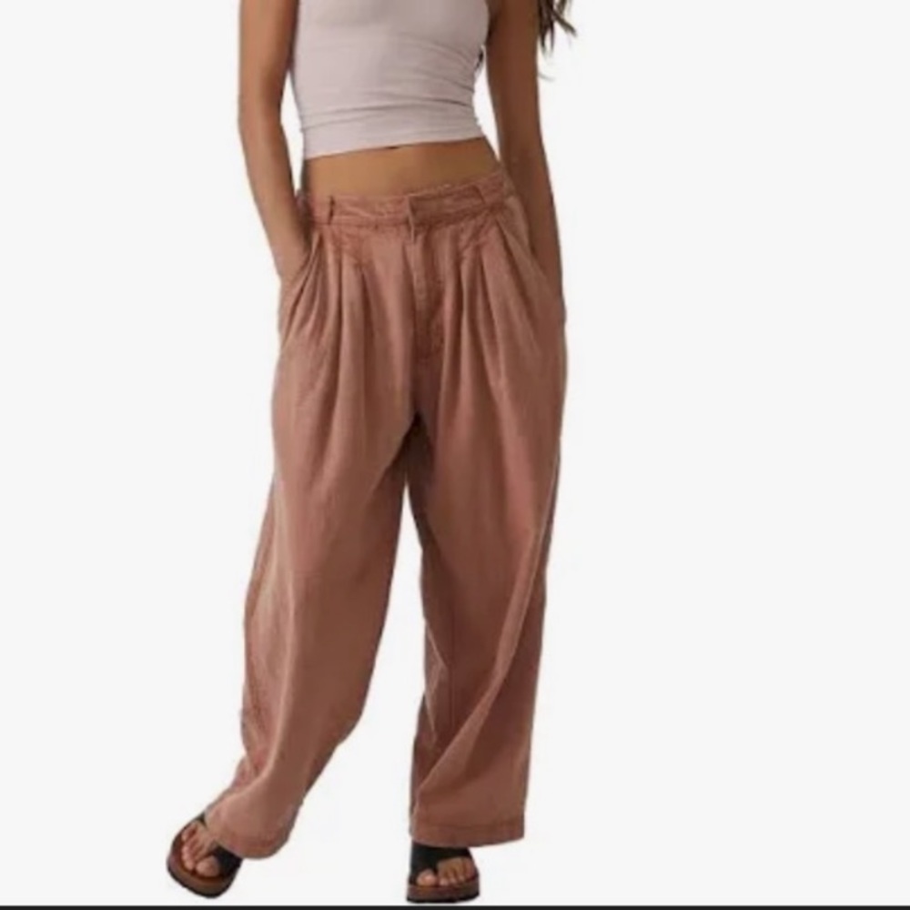 Free People lotta love linen pants trousers 4